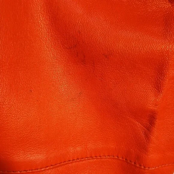 Fiorucci 1980 Vintage Red Leather Fringe Safety Jeans * Edgy Western * Sz 28 - Picture 10 of 14